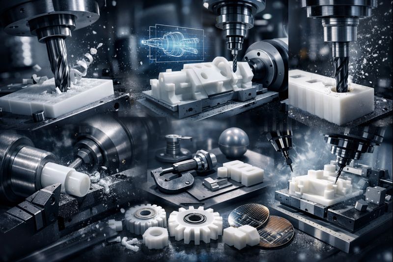 POM および PETP（CNC 機械加工で最も多く使用されるエンジニアリングプラスチック）