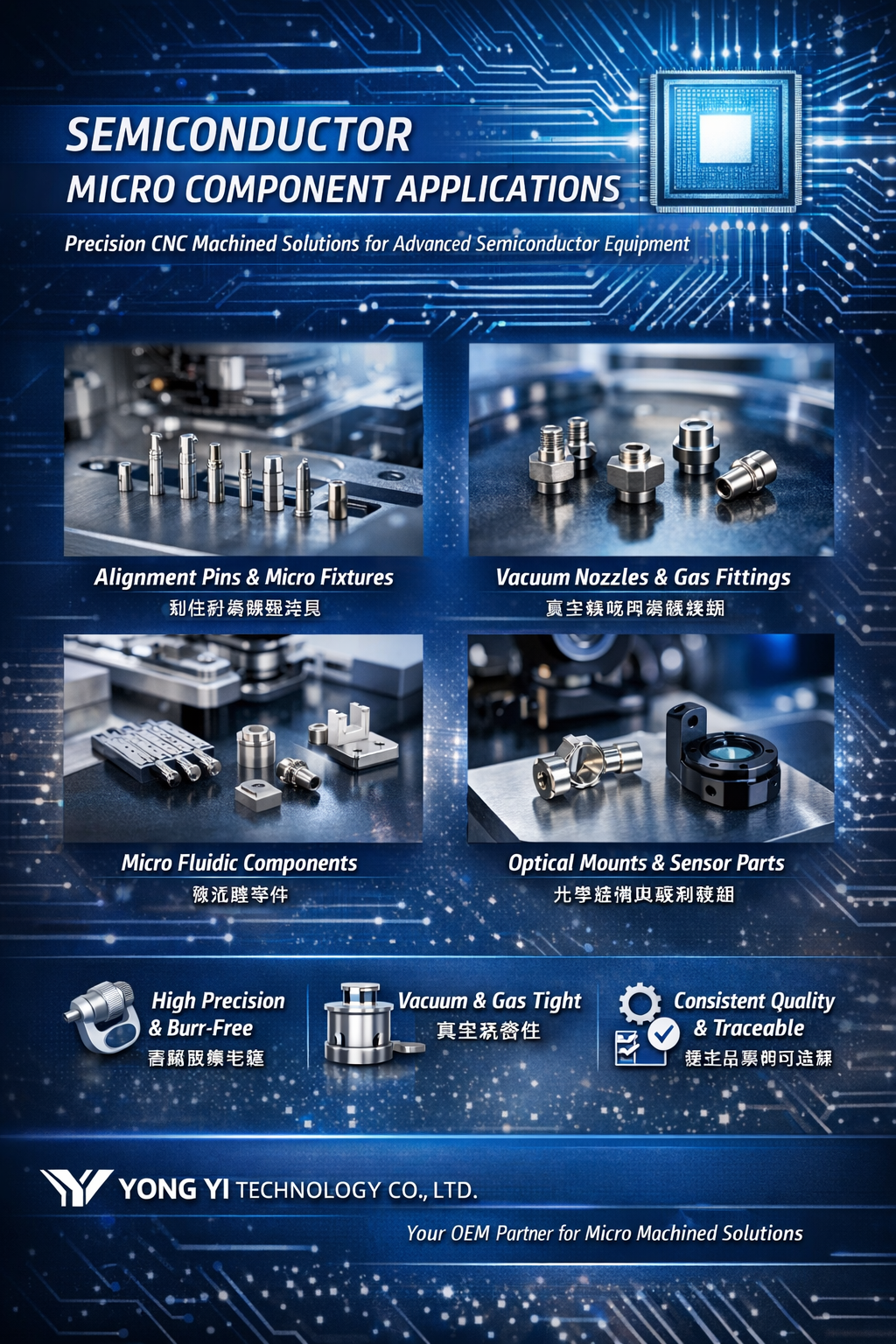 CNC 微細精密加工および OEM サービス CNC Micro Precision Machining & OEM Services